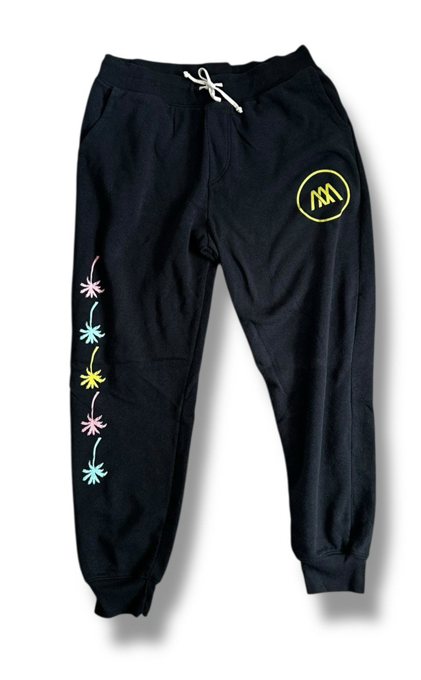Andrew McMahon in the Wilderness Gray Palm Tree Sweatpant Jogger XL